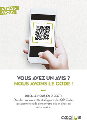 Affiche de promotion de l'outil de signalement sur le réseau AZALYS de Blois